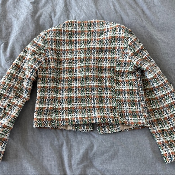 Mango Tweed Jacket with Jewel Button - Picture 3 of 12